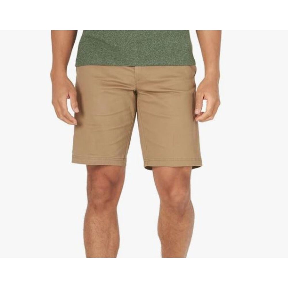 Lee Extreme Motion Original Khaki Shorts Tan Size 33 NWT Stretch Cotton Blend